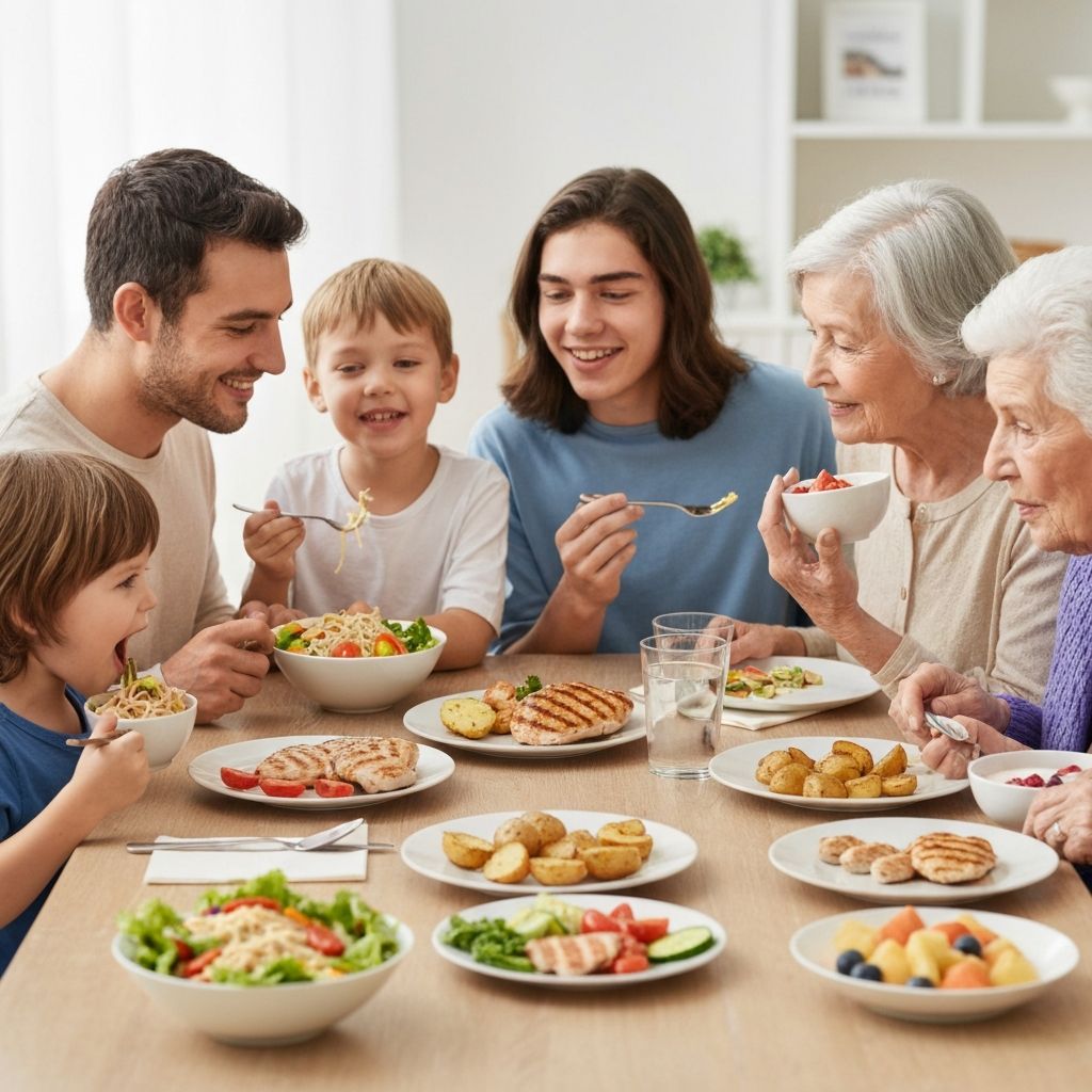 Age groups eating patterns